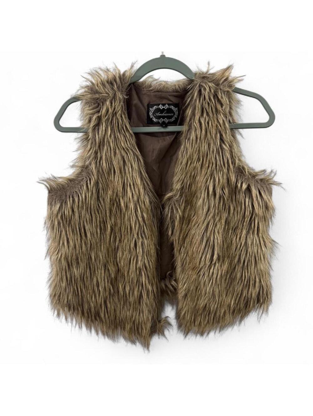 Ambiance Faux Fur Gilet